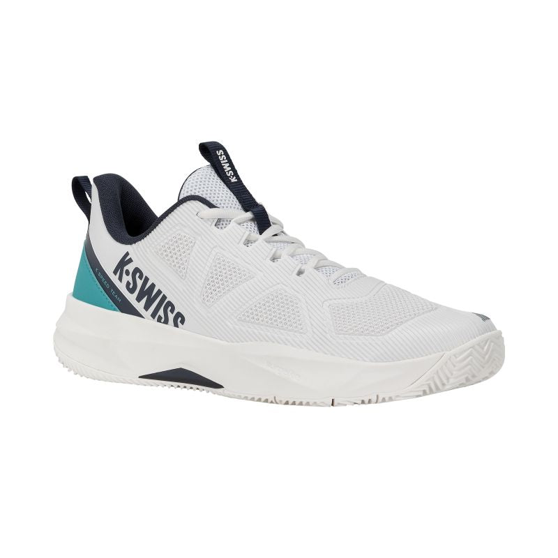 K-Swiss K-SPEED TEAM CLAY WHITE/BALTIC/CARBON-M (04899-131-M)
