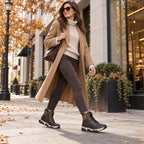 Waterproof Women’s Brown Platform Ankle Boots Rieker 45956-25