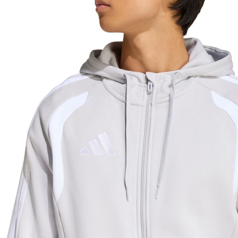 Men's adidas Tiro 26 League Sweat Full Zip Hoody Gray KF3319