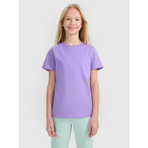 Girls' regular printed T-shirt 4F 4FJWSS25TTSHF2176-51S 4f
