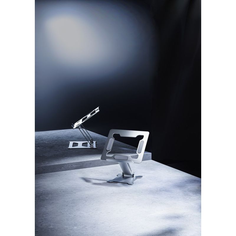 GEMBIRD FOLDABLE NOTEBOOK STAND 15.6" SILVER