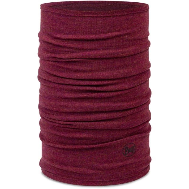BUFF MERINO MIDWEIGHT MELANGE TIBETAN RED bandana Odzież militarna/Chusty, arafatki, kominy Your Sports Performance