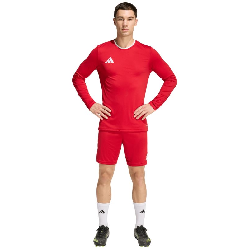 adidas Entrada 26 Long Sleeve Jersey Men's T-Shirt Red KF5847