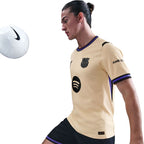 Nike FC Barcelona 2025/26 Match Away Men's Jersey Beige HJ4554 784