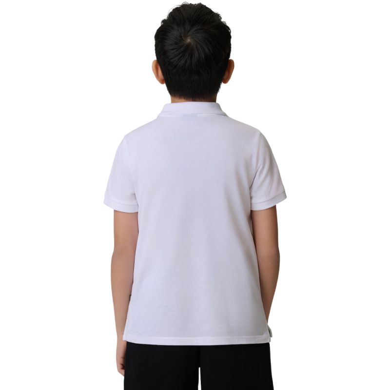Boy's polo shirt 4F M662 white 4FJWSS26TPTSM662 10S