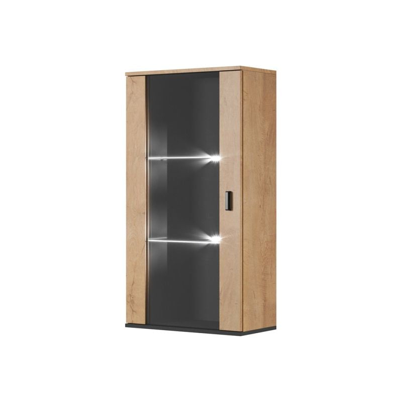 SOHO hanging display cabinet, oak lefkas+ black Bufety i witryny/Bufety i witryny na drewnianej podstawie Your Sports Performance