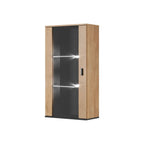 SOHO hanging display cabinet, oak lefkas+ black Bufety i witryny/Bufety i witryny na drewnianej podstawie Your Sports Performance