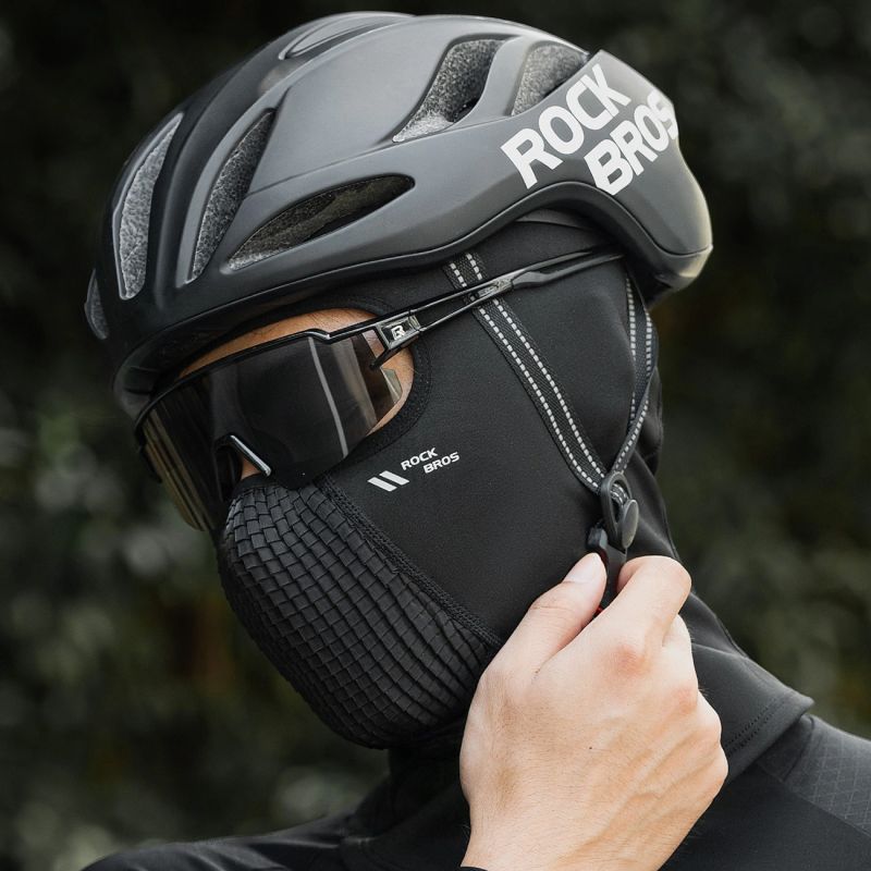 Rockbros LF25699 Fleece Bicycle Balaclava - Black Rockbros