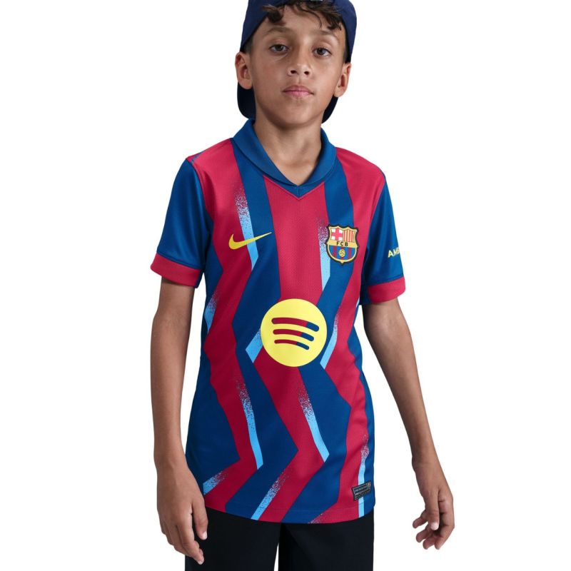 Nike FC Barcelona Stadium 25/26 Kids' Navy-Red Jersey FZ1307 432