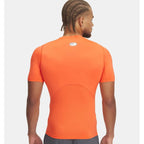 UA HG Armor Comp SS Men's Training Top Orange (1361518-847) In preparation Your Sports Performance