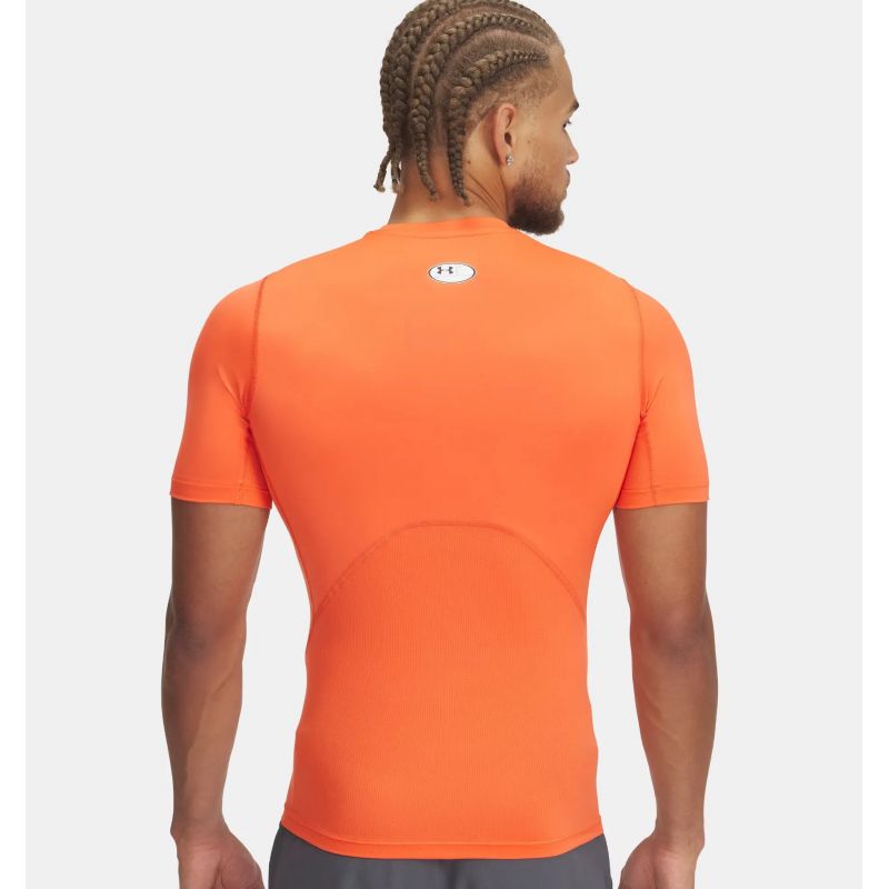 UA HG Armor Comp SS Men's Training Top Orange (1361518-847) In preparation Your Sports Performance