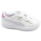 Puma Smash 3.0 children's sports shoes sneakers white leather fashionable Puma