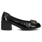 Black patent leather pumps on a block heel Filippo DP6960 Filippo