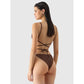 Women's swimsuit bikini top 4F 4FWSS24UBKBF042-81S Brown *Kategoria tymczasowa Your Sports Performance