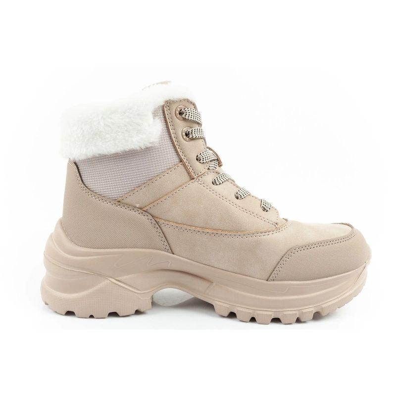 Lee Cooper women's winter trekking sports shoes Lee Cooper insulated beige Lee Cooper