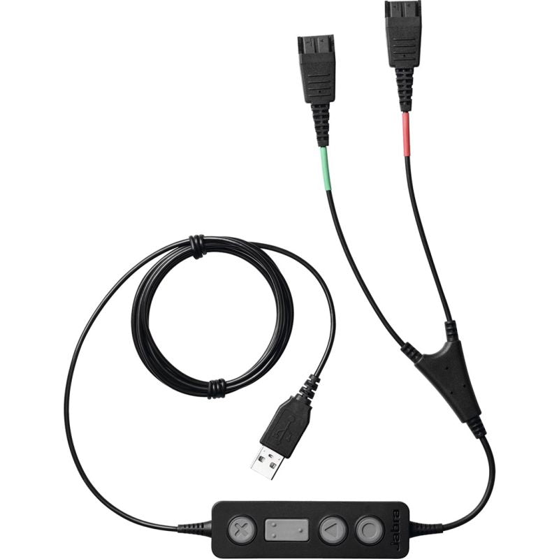 Jabra 265-09 Audio Cable USB2.0 2x QD Black Elektronika i akcesoria/Kable Your Sports Performance