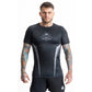 Gray short sleeve rashguard with DBX Bushido logo ODZIEŻ - Koszulki treningowe Your Sports Performance