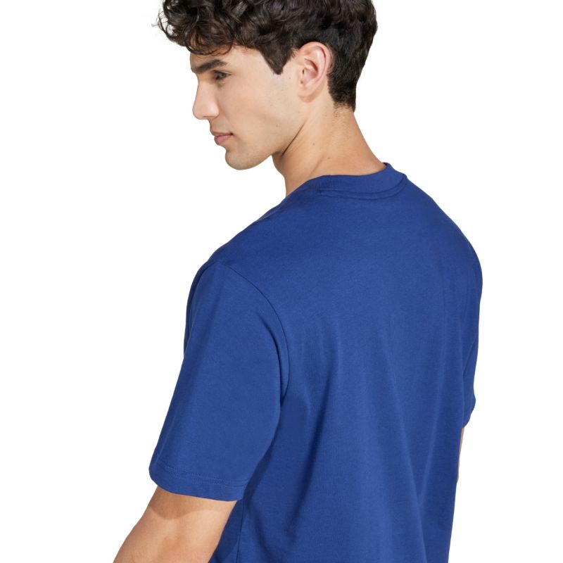 Men's adidas Essentials Small Logo Single Jersey T-shirt blue JF1093 In preparation Adidas