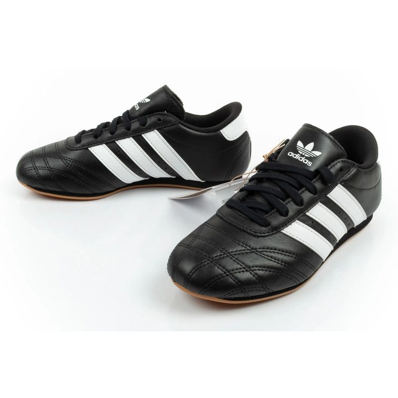 Adidas women's sports shoes Taekwondo Lace black fashionable leather adidas