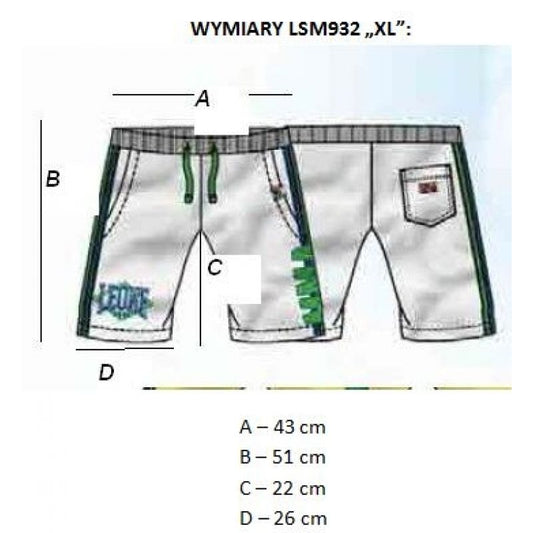 LEONE LSM932/S16 men's shorts white "XL" In preparation Your Sports Performance