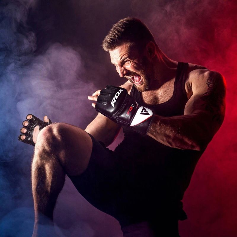 RDX F12B - MMA GLOVES BLACK S RDX - rękawice MMA Your Sports Performance