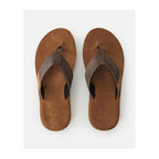 RIP CURL Oxford Leather Open Toe Turquoise Beach Flip-Flops