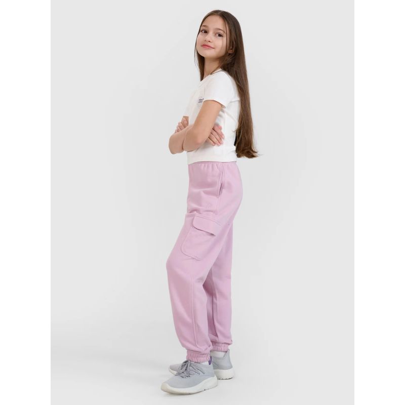 Girls' jogger sweatpants 4F 4FJWSS25TTROF1135-52S *Kategoria tymczasowa Your Sports Performance