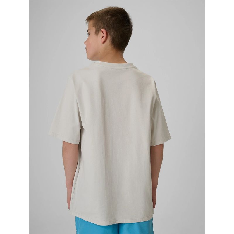 Boy's cotton T-shirt 4F 4FJRSS26TTSHM4167-27S