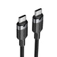 USB-C to USB-C Vention Braided Cable 3A 480Mbps 60W PD 2m Black In preparation Your Sports Performance