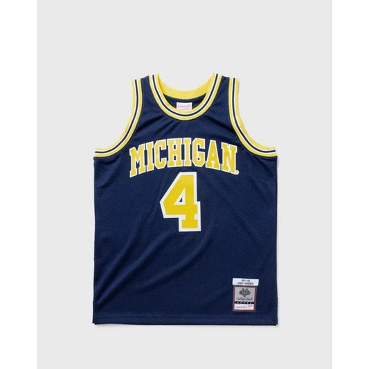 Mitchell &amp; Ness NCAA Swingman Road Jersey Michigan1991 Chris Webber SMJY4437-UMI91CWEASBL Clothing/Lifestyle/T-shirts/Mitchell & Ness Your Sports Performance