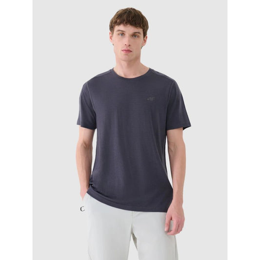 Men's Merino Wool Trekking T-shirt 4F 4FWSS25TFTSM1268-22S *Kategoria tymczasowa Your Sports Performance