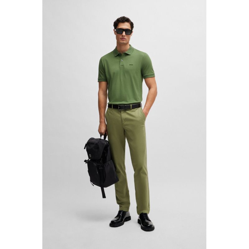 BOSS Pallas Open Green Regular Fit Men's Polo Shirt (50468301-381) Boss