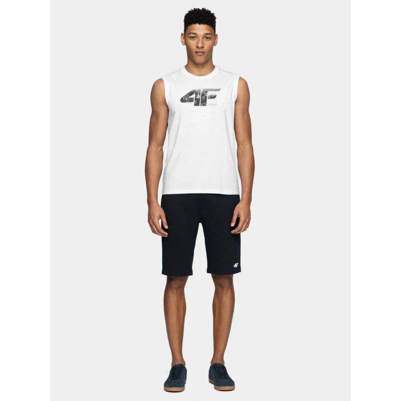 Men's sleeveless T-shirt 4F 4FWSS25TSLEM287-10S *Kategoria tymczasowa Your Sports Performance