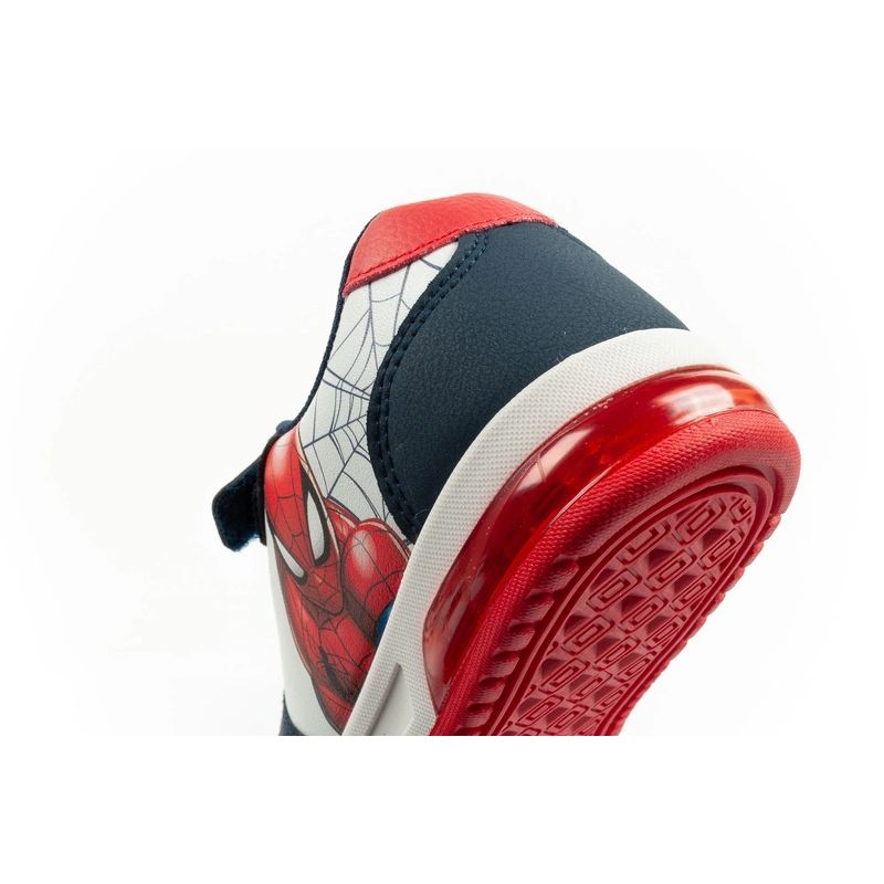 Leomil children's sports shoes Spiderman sneakers lightweight with velcro LED white Leomil