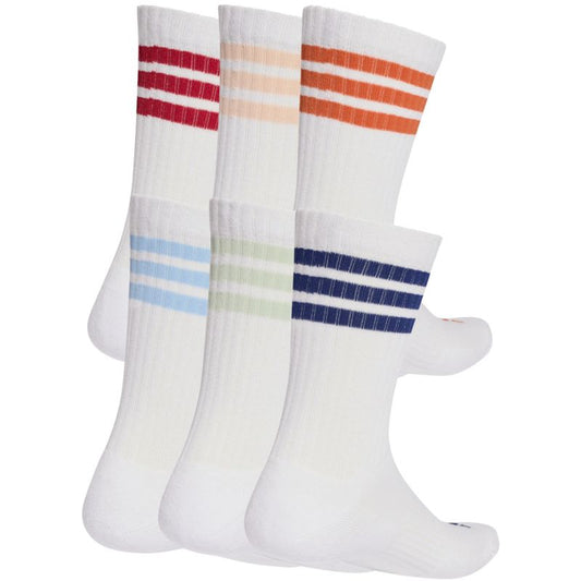 Adidas 3-Stripes Essentials Cushioned Crew 6 Pack Socks White KE5493 In preparation Your Sports Performance