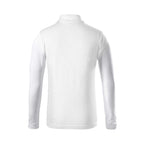 Kids Pique Polo LS Polo Shirt (White) Your Sports Performance