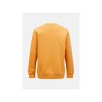 Peak Performance M Original Small Logo Crew Sweatshirt Orange Peak Performance