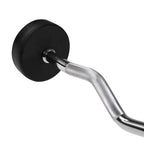 Rubber-coated fixed barbell/bar, curved, 25 kg HMS GSL25 In preparation Your Sports Performance