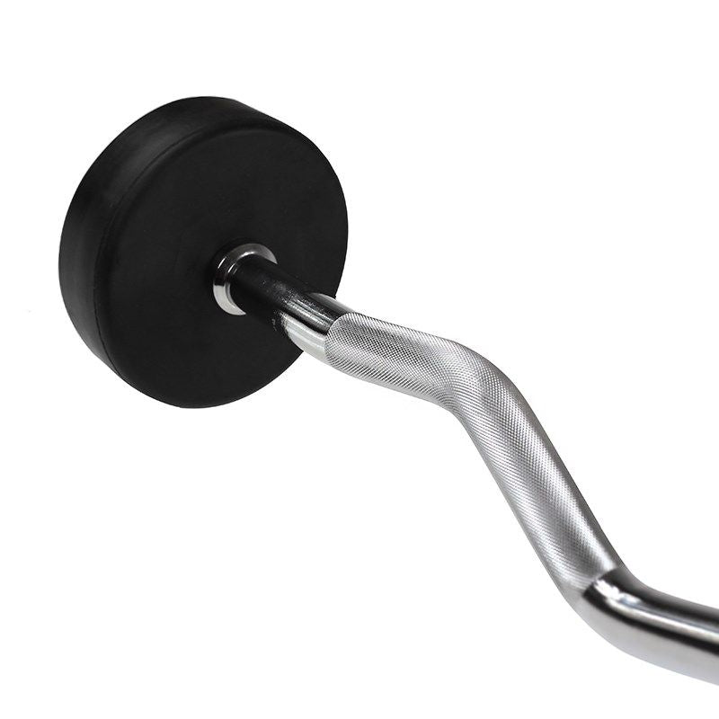Rubber-coated fixed barbell/bar, curved, 25 kg HMS GSL25 In preparation Your Sports Performance