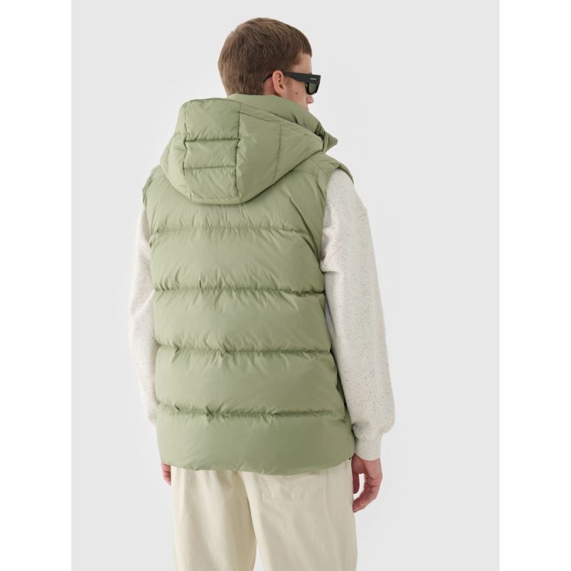 Men's down vest with natural filling 4F 4FWAW24TVJAM148-43S 4f