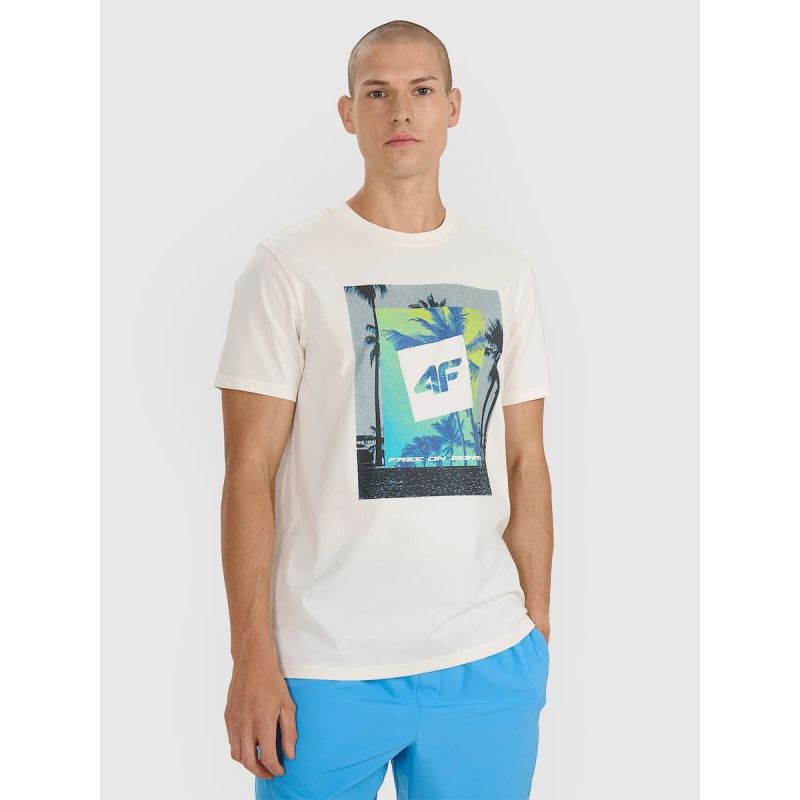 Men's regular printed T-shirt 4F 4FRSS25TTSHM2846-12S 4f