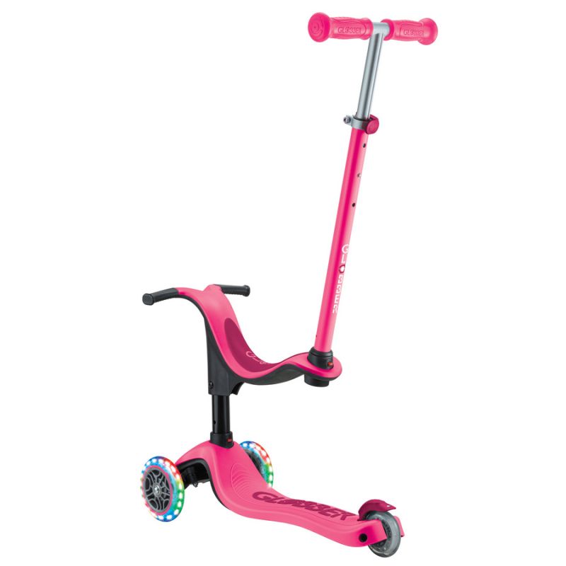 Scooter with seat GO•UP SPORTY LIGHTS (452-610-4 S) Accessories/Skating/Hulajnogi/Traditional/For kids/Globber Your Sports Performance