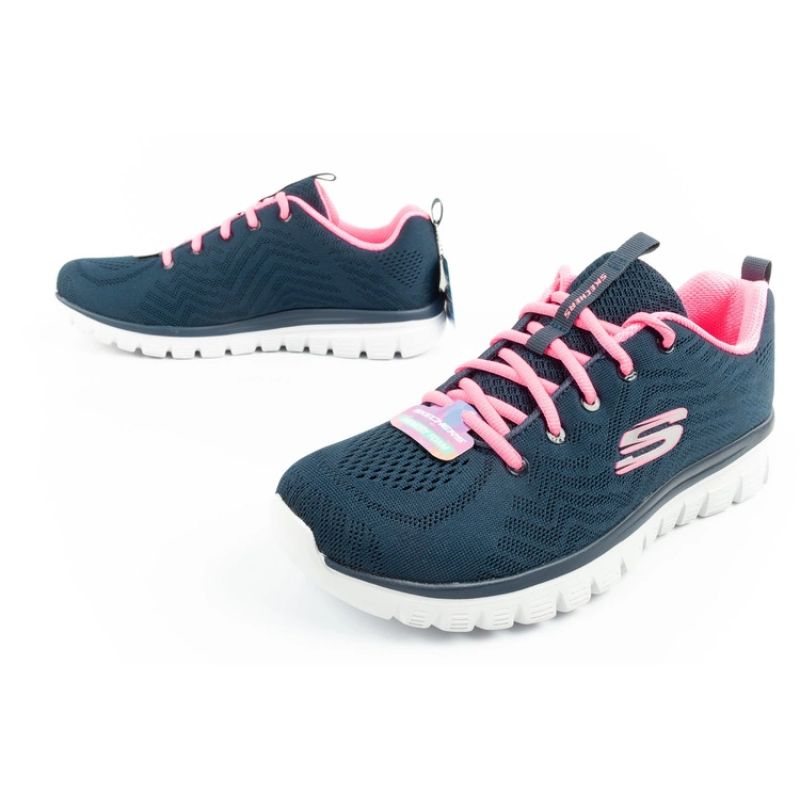 Skechers Graceful-Get women's sports shoes comfortable lightweight breathable navy blue In preparation Your Sports Performance