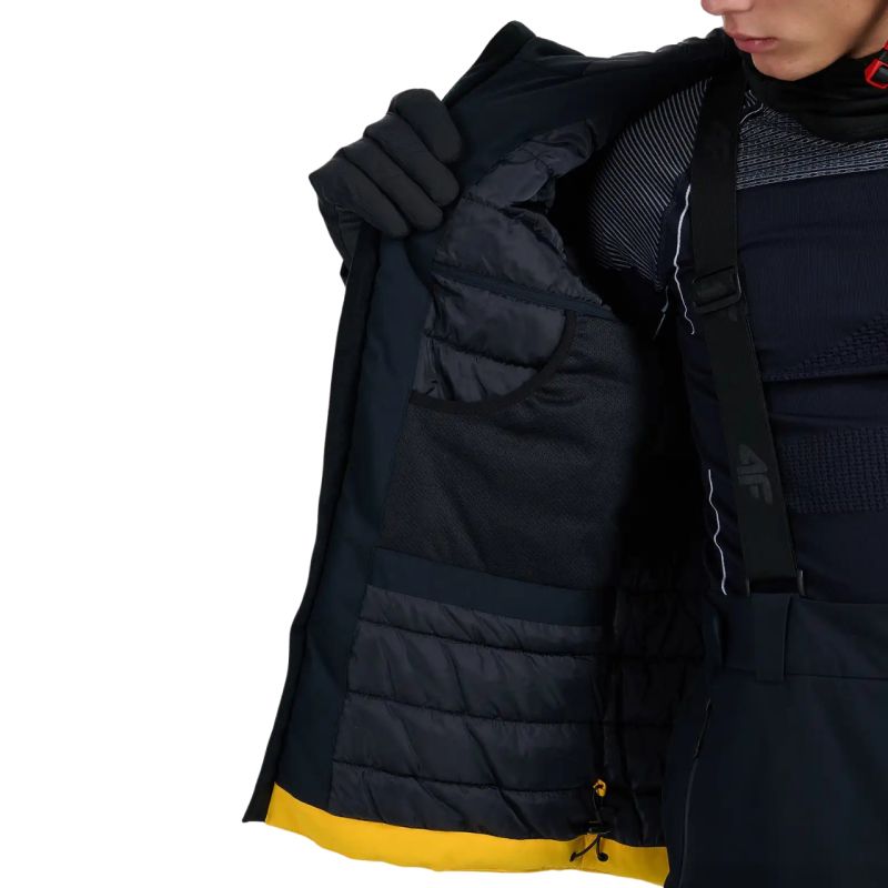 Men's ski jacket 4F M0787 orange 4FWAW25TTJAM0787 70S In preparation Your Sports Performance