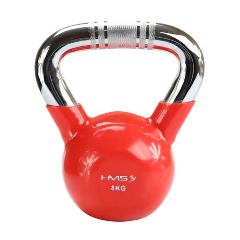 Kettlebell cast iron knurled chrome handle HMS KTC06 RED Accessories/Training equipment Your Sports Performance