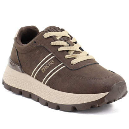 Women's sneakers on a brown platform Big Star UU274040