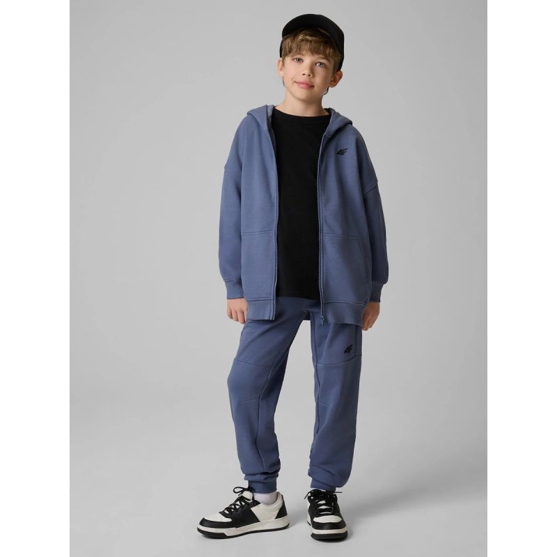 Boy's loose hooded sweatshirt 4F 4FJRSS26TSWSM3051-33S