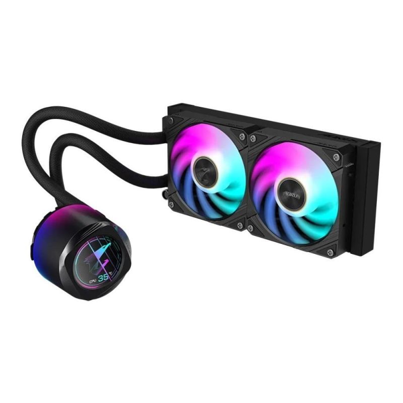GIGABYTE AORUS WATERFORCE X II 240 Processor All-in-One Liquid Cooler 12cm Black Chłodzenie/Chłodzenie - zestawy chłodzenia wodnego Your Sports Performance