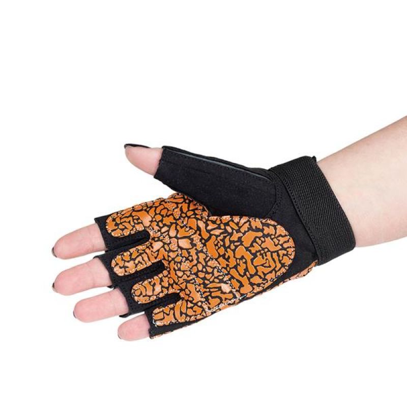 Gloves for the gym Oragne / Gray W HMS RST03 rS Accessories/Gloves Your Sports Performance