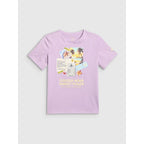 Girls' regular printed T-shirt 4F 4FJRAW26TTSHF4326-052S
